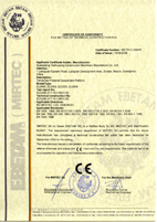 高处作业吊篮CE认证证书
